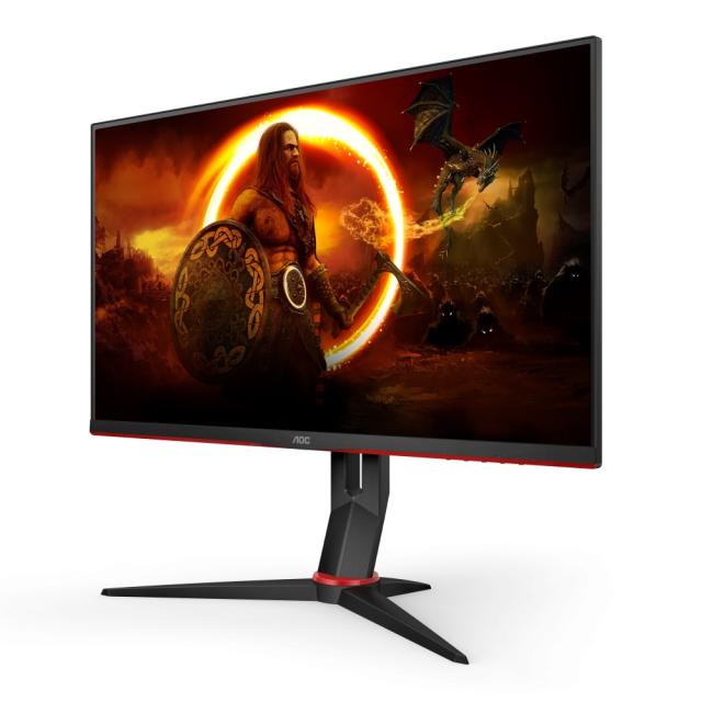 Монитор AOC 27G2SPU/BK, 27" IPS WLED, 1920x1080@165Hz, 4ms GtG, 1ms MPRT, 250cd/m2, 1000:1, DCR 80M:1, AdaptiveSync, FlickerFree, Low Blue Light, 2Wx2, Tilt, Height Adjust, Pivot, Swivel, D-SUB, 2xHDMI, DP, USB hub
