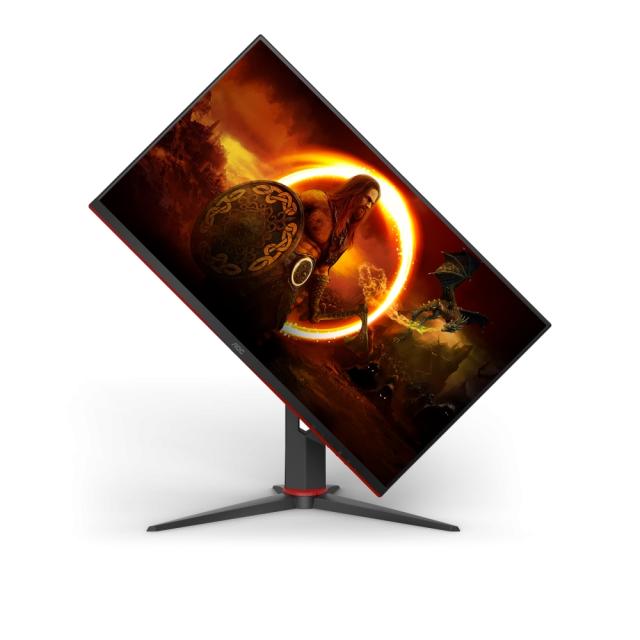Монитор AOC 27G2SPU/BK, 27" IPS WLED, 1920x1080@165Hz, 4ms GtG, 1ms MPRT, 250cd/m2, 1000:1, DCR 80M:1, AdaptiveSync, FlickerFree, Low Blue Light, 2Wx2, Tilt, Height Adjust, Pivot, Swivel, D-SUB, 2xHDMI, DP, USB hub