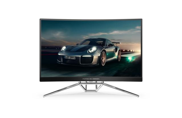 Монитор AOC PD27, 27" VA WLED, Curved 1000R, 2560x1440@240Hz, 1ms GtG, 0.5ms MPRT, 550cd m/2, 2500:1, DCR 80M:1, AdaptiveSync, FlickerFree, Low Blue Light, 5Wx2, Tilt, Height Adjust, Swivel, 2xHDMI, 2xDP, USB hub
