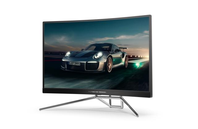 Монитор AOC PD27, 27" VA WLED, Curved 1000R, 2560x1440@240Hz, 1ms GtG, 0.5ms MPRT, 550cd m/2, 2500:1, DCR 80M:1, AdaptiveSync, FlickerFree, Low Blue Light, 5Wx2, Tilt, Height Adjust, Swivel, 2xHDMI, 2xDP, USB hub