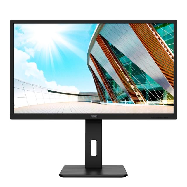 Монитор AOC Q32P2CA, 31.5" IPS WLED, 2560x1440@75Hz, 4ms GtG, 250cd/m2, 1200:1, DCR 50M:1, AdaptiveSync, FlickerFree, Low Blue Light, 3Wx2, Tilt, Height Adjust, Pivot, Swivel, 2xHDMI, DP, USB hub