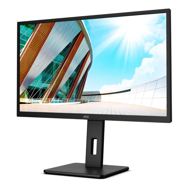 Монитор AOC Q32P2CA, 31.5" IPS WLED, 2560x1440@75Hz, 4ms GtG, 250cd/m2, 1200:1, DCR 50M:1, AdaptiveSync, FlickerFree, Low Blue Light, 3Wx2, Tilt, Height Adjust, Pivot, Swivel, 2xHDMI, DP, USB hub