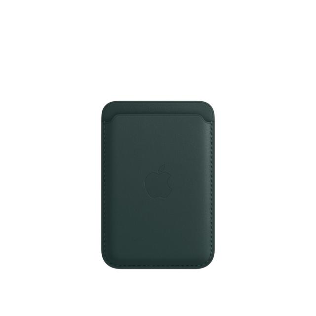 Калъф Apple iPhone Leather Wallet with MagSafe - Forest Green