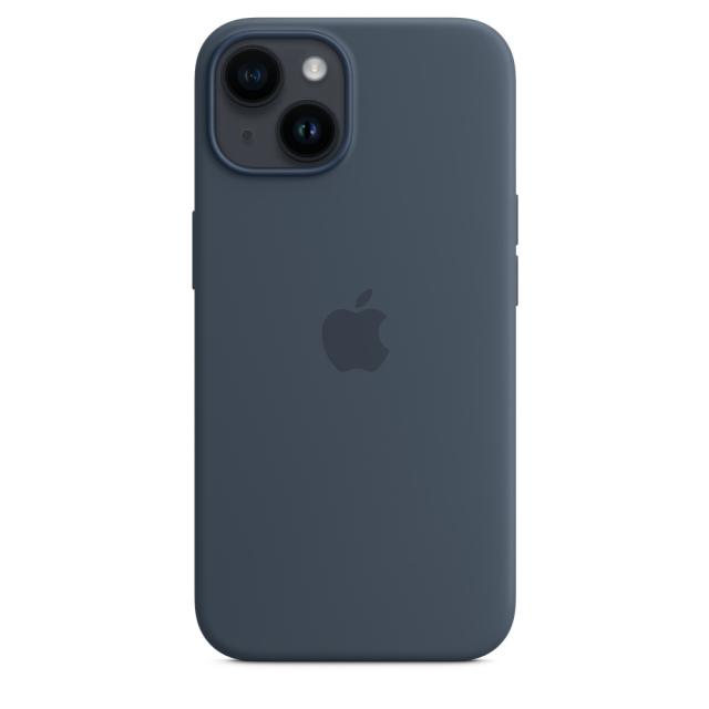Калъф Apple iPhone 14 Silicone Case with MagSafe - Storm Blue