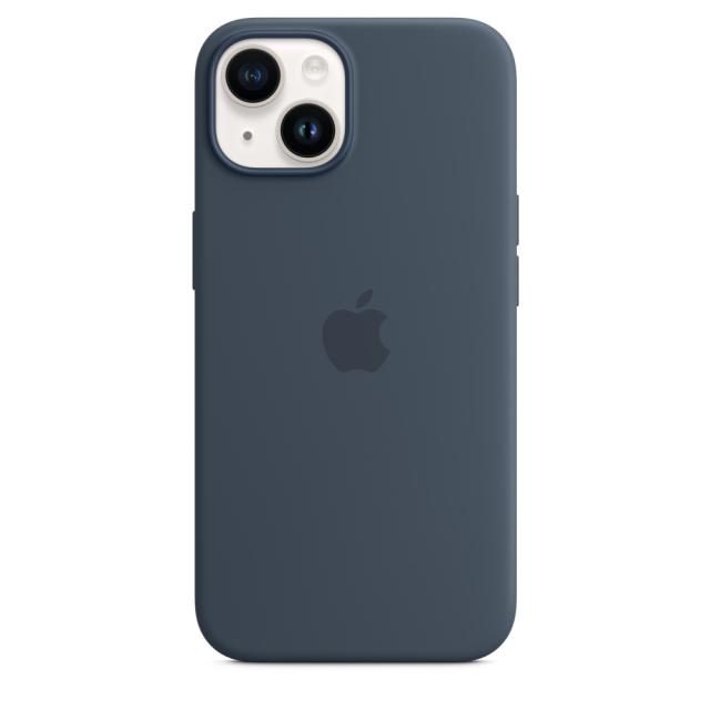 Калъф Apple iPhone 14 Silicone Case with MagSafe - Storm Blue