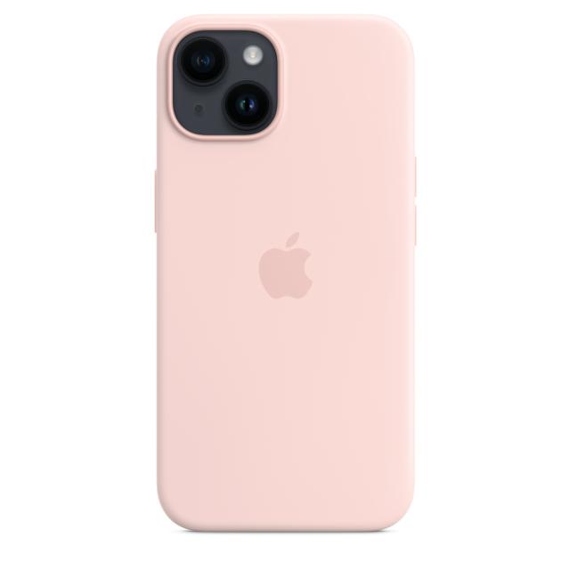 Калъф Apple iPhone 14 Silicone Case with MagSafe - Chalk Pink