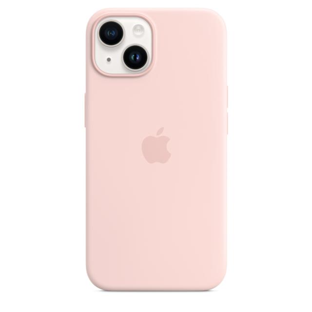 Калъф Apple iPhone 14 Silicone Case with MagSafe - Chalk Pink