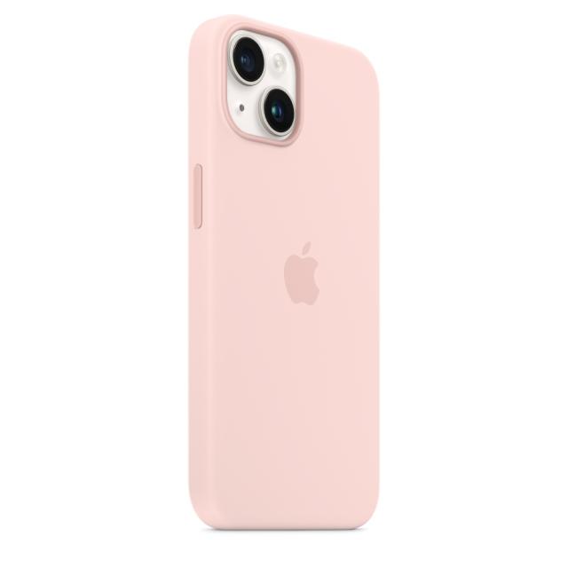 Калъф Apple iPhone 14 Silicone Case with MagSafe - Chalk Pink