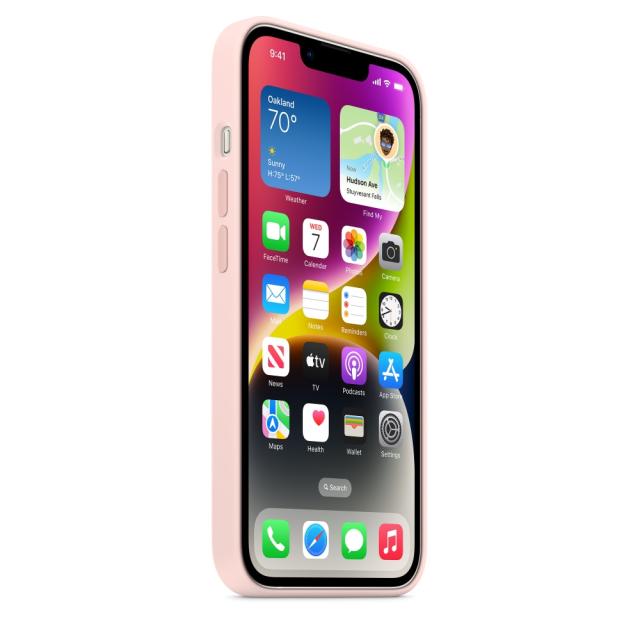 Калъф Apple iPhone 14 Silicone Case with MagSafe - Chalk Pink