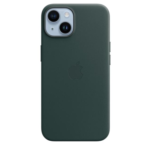 Калъф Apple iPhone 14 Leather Case with MagSafe - Forest Green