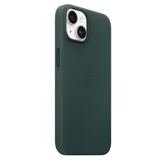 Калъф Apple iPhone 14 Leather Case with MagSafe - Forest Green