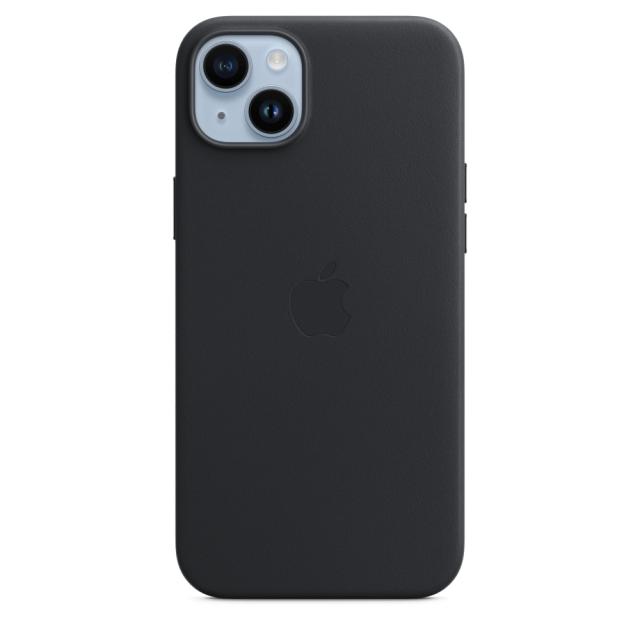 Калъф Apple iPhone 14 Plus Leather Case with MagSafe - Midnight