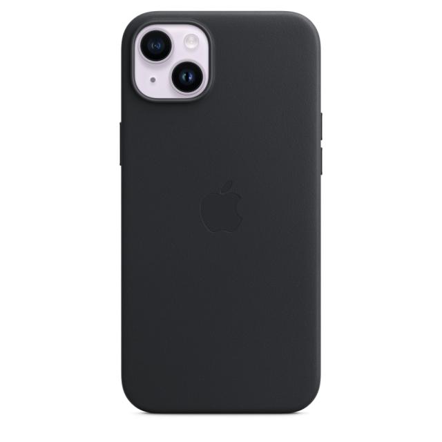 Калъф Apple iPhone 14 Plus Leather Case with MagSafe - Midnight