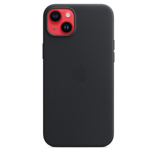 Калъф Apple iPhone 14 Plus Leather Case with MagSafe - Midnight