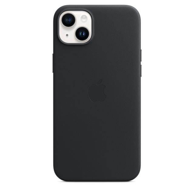 Калъф Apple iPhone 14 Plus Leather Case with MagSafe - Midnight