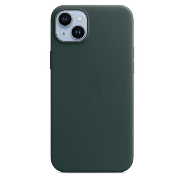 Калъф Apple iPhone 14 Plus Leather Case with MagSafe - Forest Green