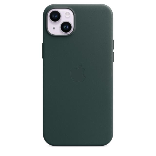Калъф Apple iPhone 14 Plus Leather Case with MagSafe - Forest Green