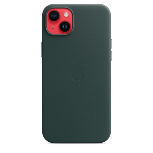 Калъф Apple iPhone 14 Plus Leather Case with MagSafe - Forest Green