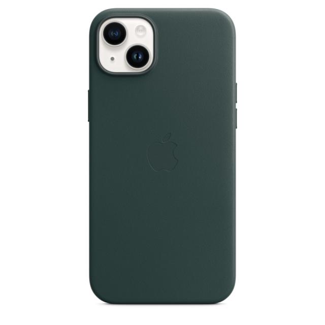 Калъф Apple iPhone 14 Plus Leather Case with MagSafe - Forest Green