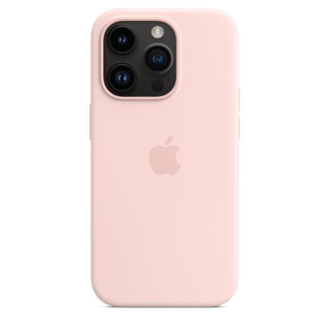 Калъф Apple iPhone 14 Pro Silicone Case with MagSafe - Chalk Pink