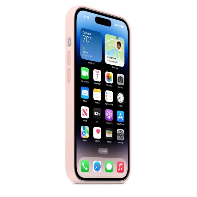 Калъф Apple iPhone 14 Pro Silicone Case with MagSafe - Chalk Pink