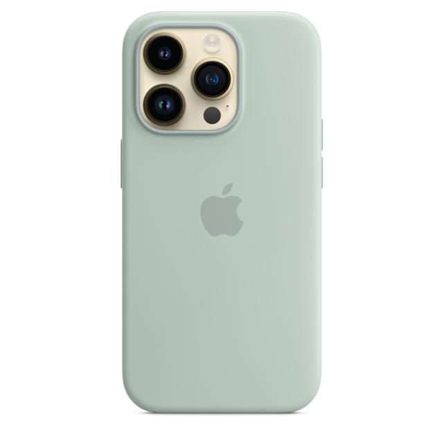 Калъф Apple iPhone 14 Pro Silicone Case with MagSafe - Succulent