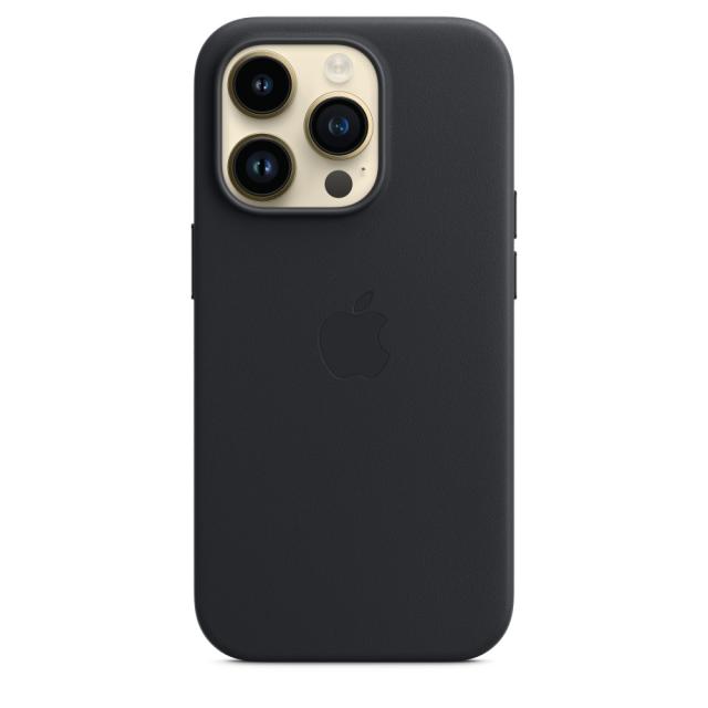 Калъф Apple iPhone 14 Pro Leather Case with MagSafe - Midnight
