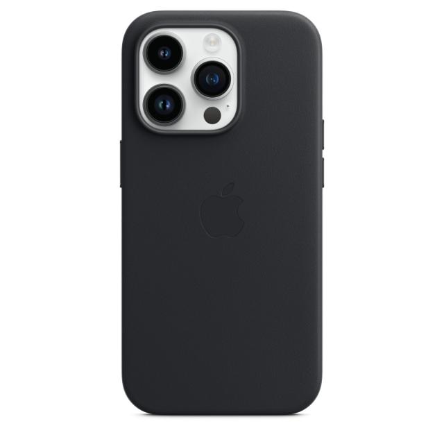 Калъф Apple iPhone 14 Pro Leather Case with MagSafe - Midnight
