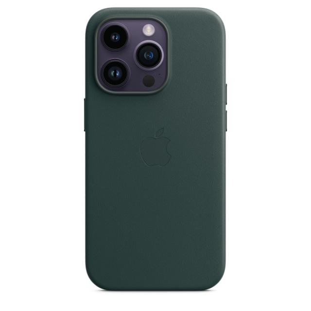 Калъф Apple iPhone 14 Pro Leather Case with MagSafe - Forest Green