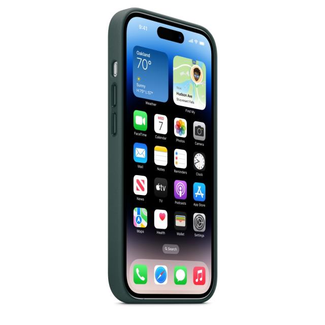 Калъф Apple iPhone 14 Pro Leather Case with MagSafe - Forest Green