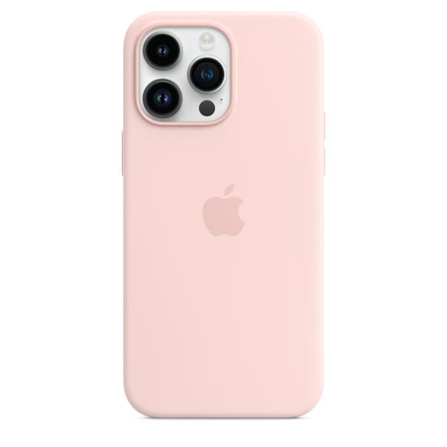 Калъф Apple iPhone 14 Pro Max Silicone Case with MagSafe - Chalk Pink