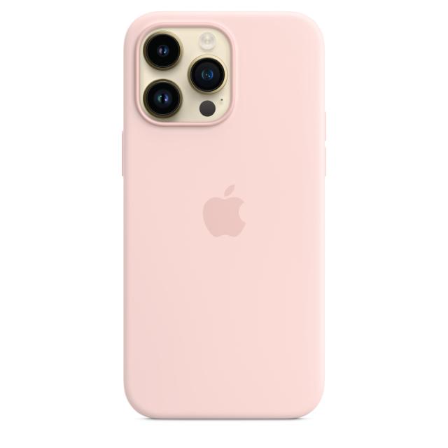 Калъф Apple iPhone 14 Pro Max Silicone Case with MagSafe - Chalk Pink