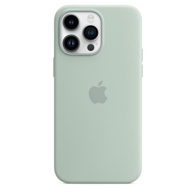 Калъф Apple iPhone 14 Pro Max Silicone Case with MagSafe - Succulent