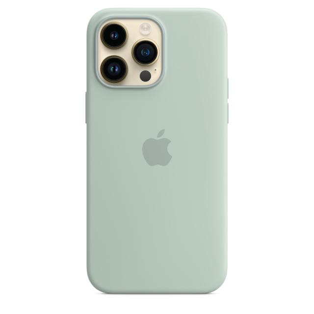 Калъф Apple iPhone 14 Pro Max Silicone Case with MagSafe - Succulent