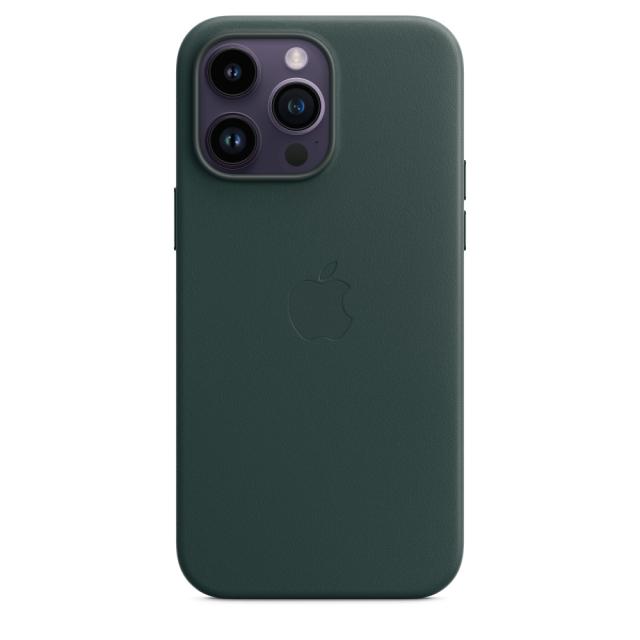 Калъф Apple iPhone 14 Pro Max Leather Case with MagSafe - Forest Green