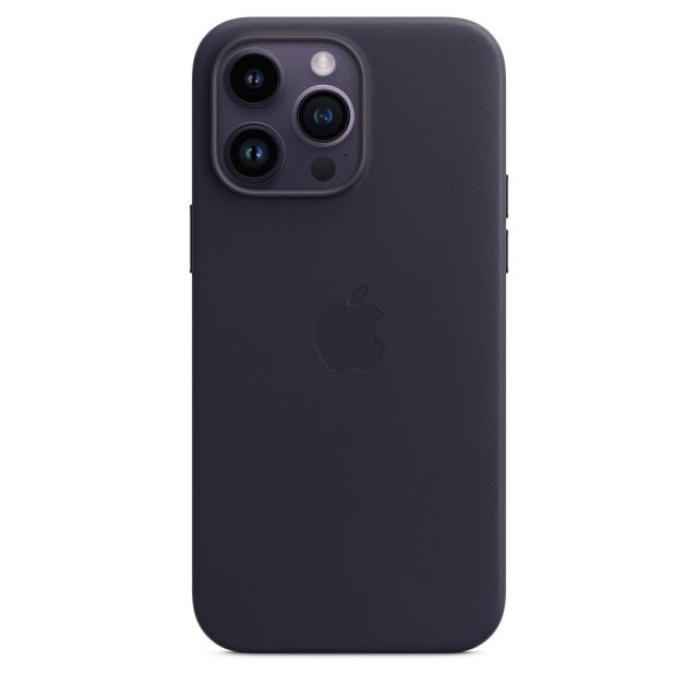 Калъф Apple iPhone 14 Pro Max Leather Case with MagSafe - Ink