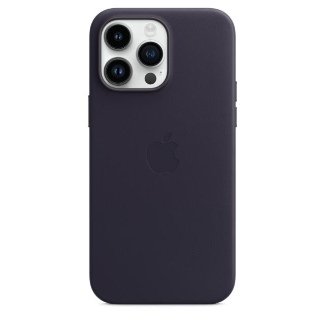 Калъф Apple iPhone 14 Pro Max Leather Case with MagSafe - Ink