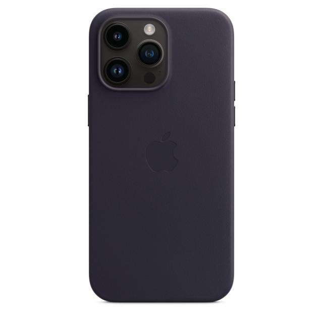 Калъф Apple iPhone 14 Pro Max Leather Case with MagSafe - Ink