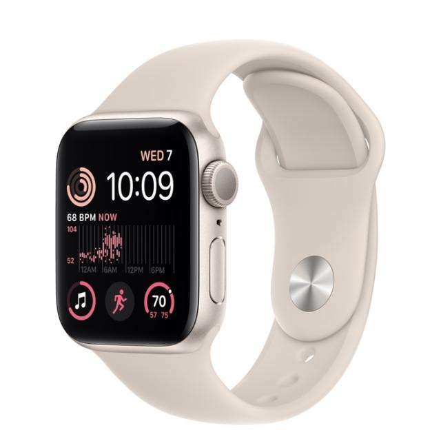 Часовник Apple Watch SE2 GPS 40mm Starlight Aluminium Case with Starlight Sport Band - Regular