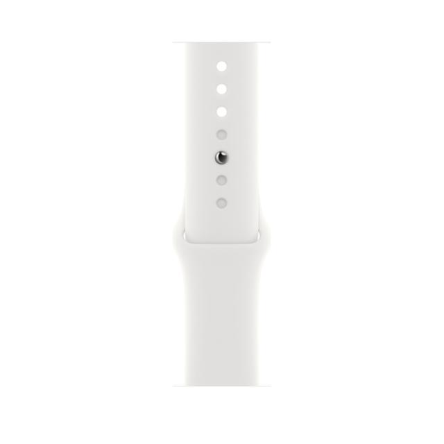 Часовник Apple Watch SE2 GPS 44mm Silver Aluminium Case with White Sport Band - Regular