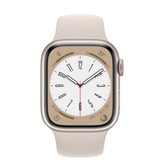 Часовник Apple Watch Series 8 GPS + Cellular 41mm Starlight Aluminium Case with Starlight Sport Band - Regular
