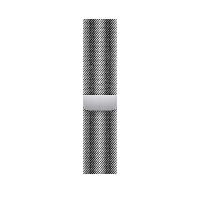 Часовник Apple Watch Series 8 GPS + Cellular 45mm Silver Stainless Steel Case with Silver Milanese Loop