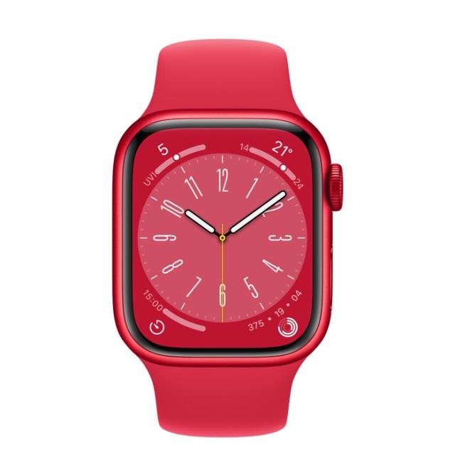 Часовник Apple Watch Series 8 GPS 41mm (PRODUCT)RED Aluminium Case with (PRODUCT)RED Sport Band - Regular