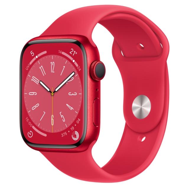 Часовник Apple Watch Series 8 GPS 45mm (PRODUCT)RED Aluminium Case with (PRODUCT)RED Sport Band - Regular