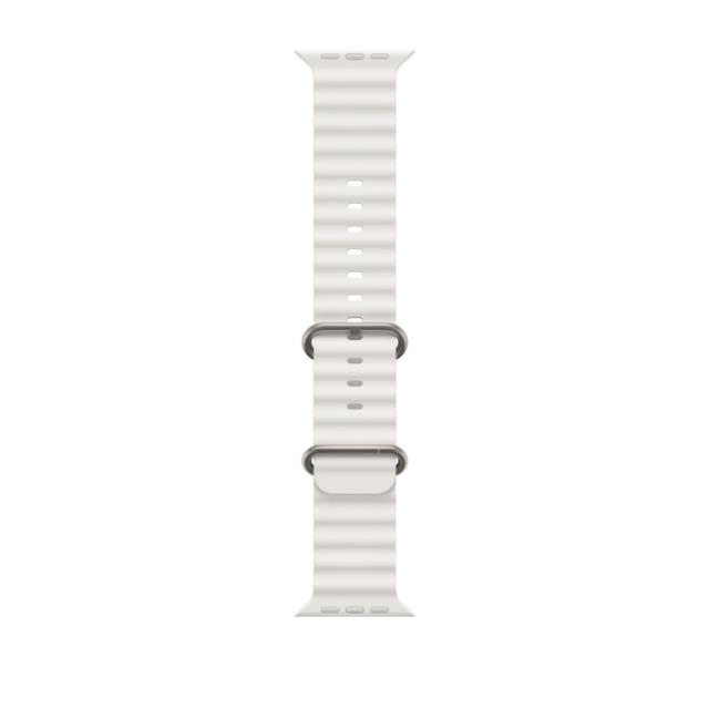 Часовник Apple Watch Ultra GPS + Cellular, 49mm Titanium Case with White Ocean Band