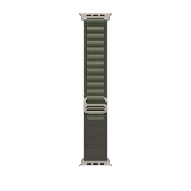 Часовник Apple Watch Ultra GPS + Cellular, 49mm Titanium Case with Green Alpine Loop - Small
