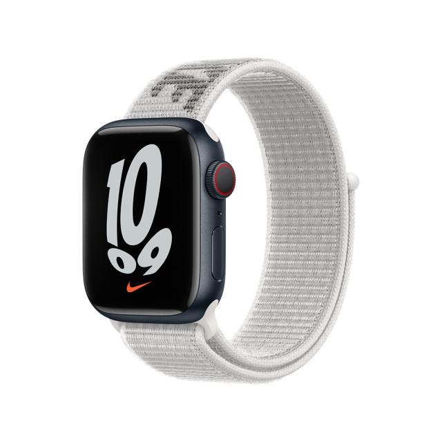 Каишка за часовник Apple Watch 41mm Summit White/Black Nike Sport Loop