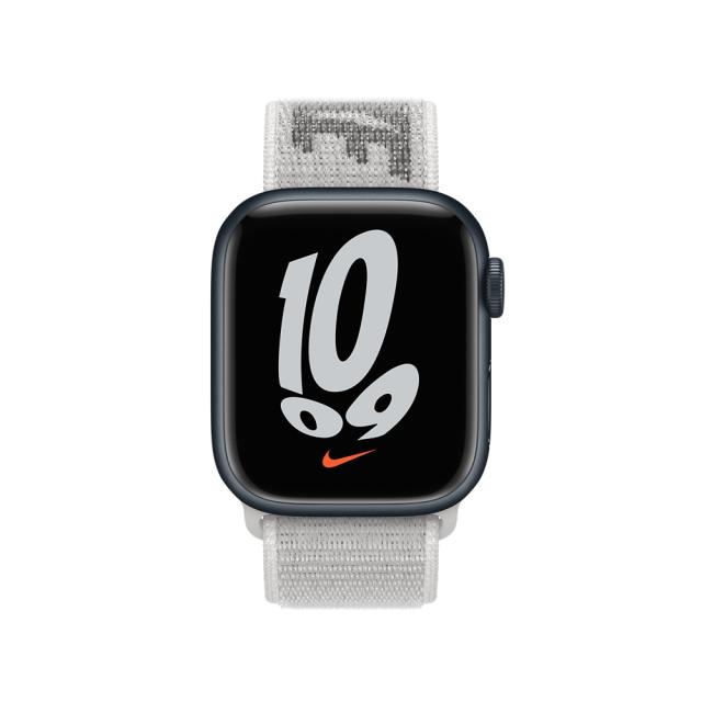 Каишка за часовник Apple Watch 41mm Summit White/Black Nike Sport Loop