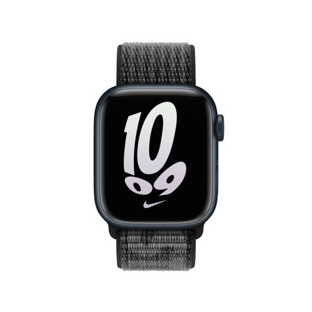 Каишка за часовник Apple Watch 41mm Black/Summit White Nike Sport Loop