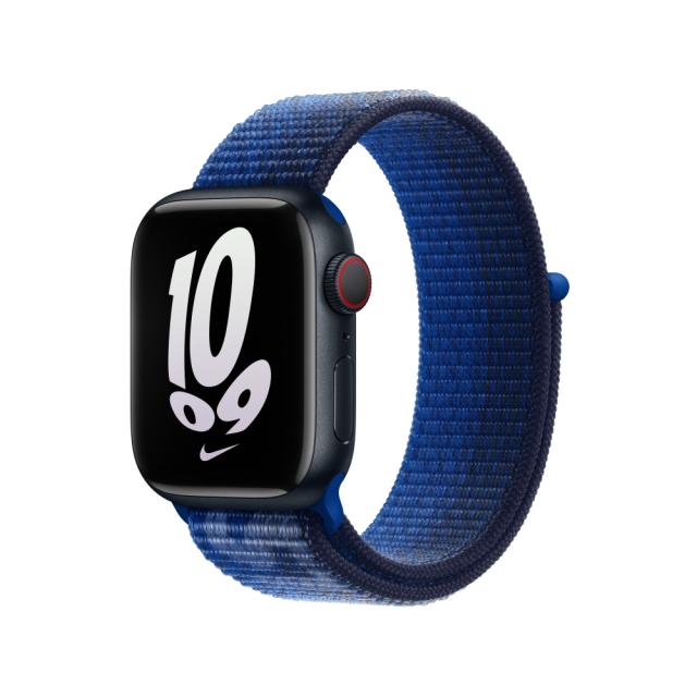 Каишка за часовник Apple Watch 41mm Game Royal/Midnight Navy Nike Sport Loop